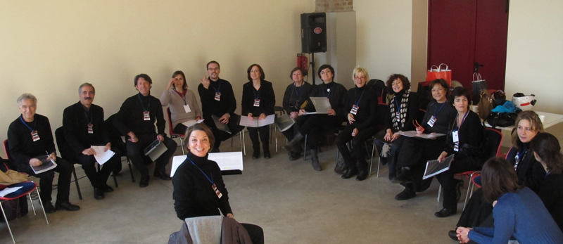2012. Garon di Yuval Avital alla Fabbrica del Vapore di Milano. Prove del coro.