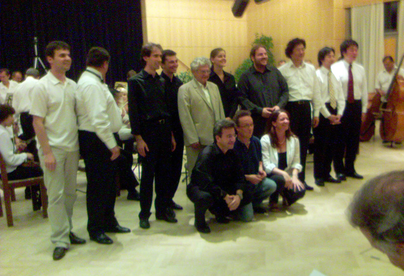 Luglio 2003. Vienna, Wiener Musikseminar, con il M° E. Acél (al centro).