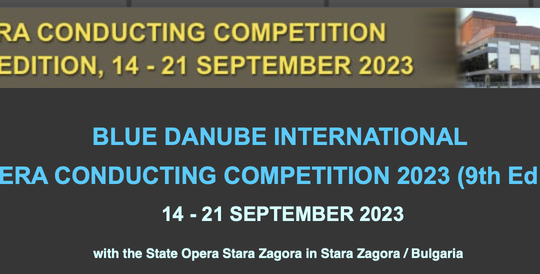 OPERA CONDUCTING COMPETITION 9TH EDITION, 14 – 21 SEPTEMBER 2023  / Jury President